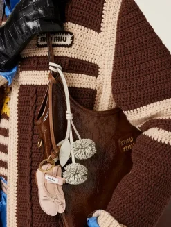 Miu Ballet Leather Keychain Trick