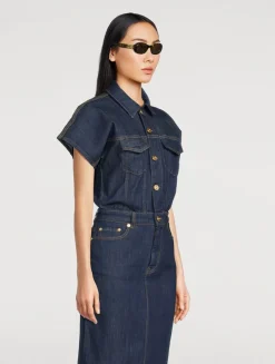 Miu Glimpse Oval Sunglasses