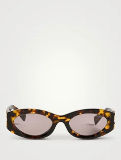 Miu Glimpse Oval Sunglasses