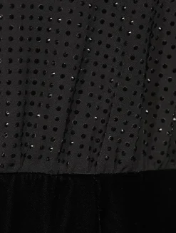 Mixed-Media Maxi Dress