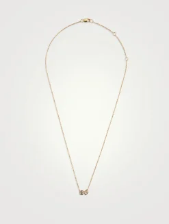 Mélia 14K Gold Moonstone Toi Et Moi Necklace