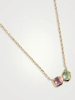 Mélia 14K Gold Toi Et Moi Necklace