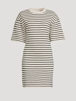 Mona Terry Dress In Stripe Print