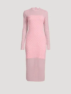 Monogram 72 Tulle Midi Dress