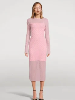 Monogram 72 Tulle Midi Dress