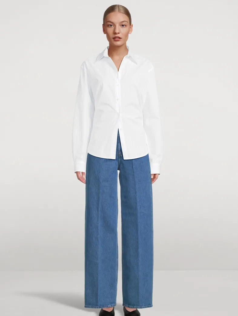 Monogram Poplin Shirt In Stripe Print