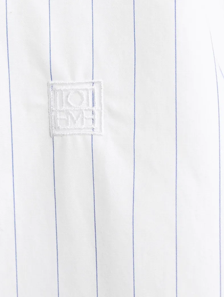 Monogram Poplin Shirt In Stripe Print