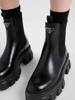 Monolith Brushed Leather Chelsea Boots