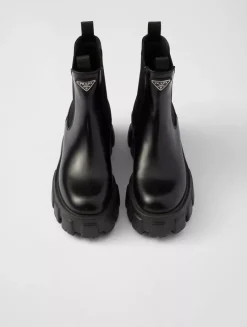 Monolith Brushed Leather Chelsea Boots