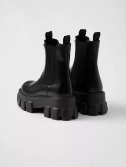 Monolith Brushed Leather Chelsea Boots