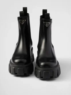 Monolith Brushed Leather Chelsea Boots