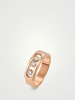 Move Noa 18K Gold Ring With Diamonds