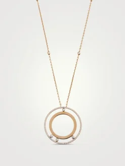 Move Romane 18K Rose Gold Necklace With Diamonds