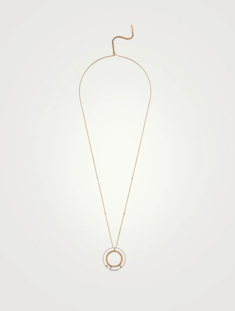 Move Romane 18K Rose Gold Necklace With Diamonds
