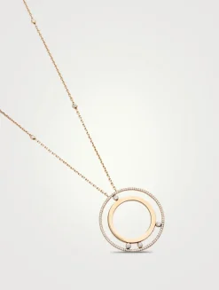 Move Romane 18K Rose Gold Necklace With Diamonds