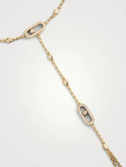 Move Uno 18K Gold Hand Bracelet With Diamonds
