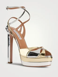 Moves Metallic Platform Sandals