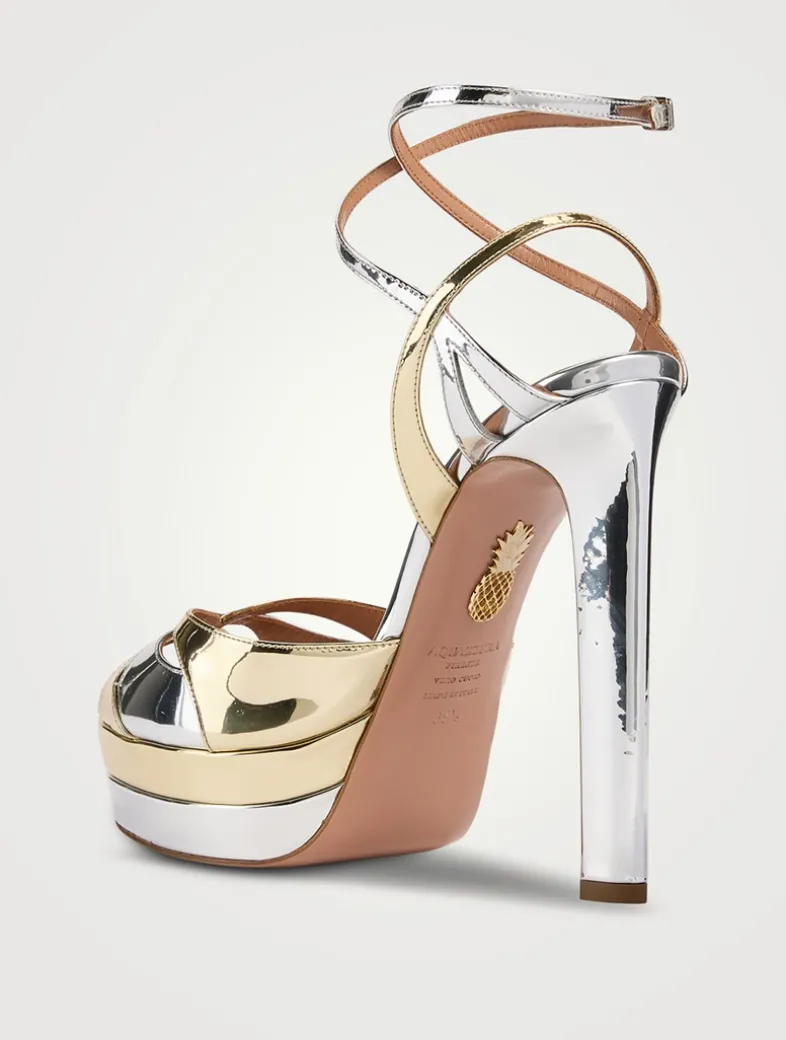 Moves Metallic Platform Sandals