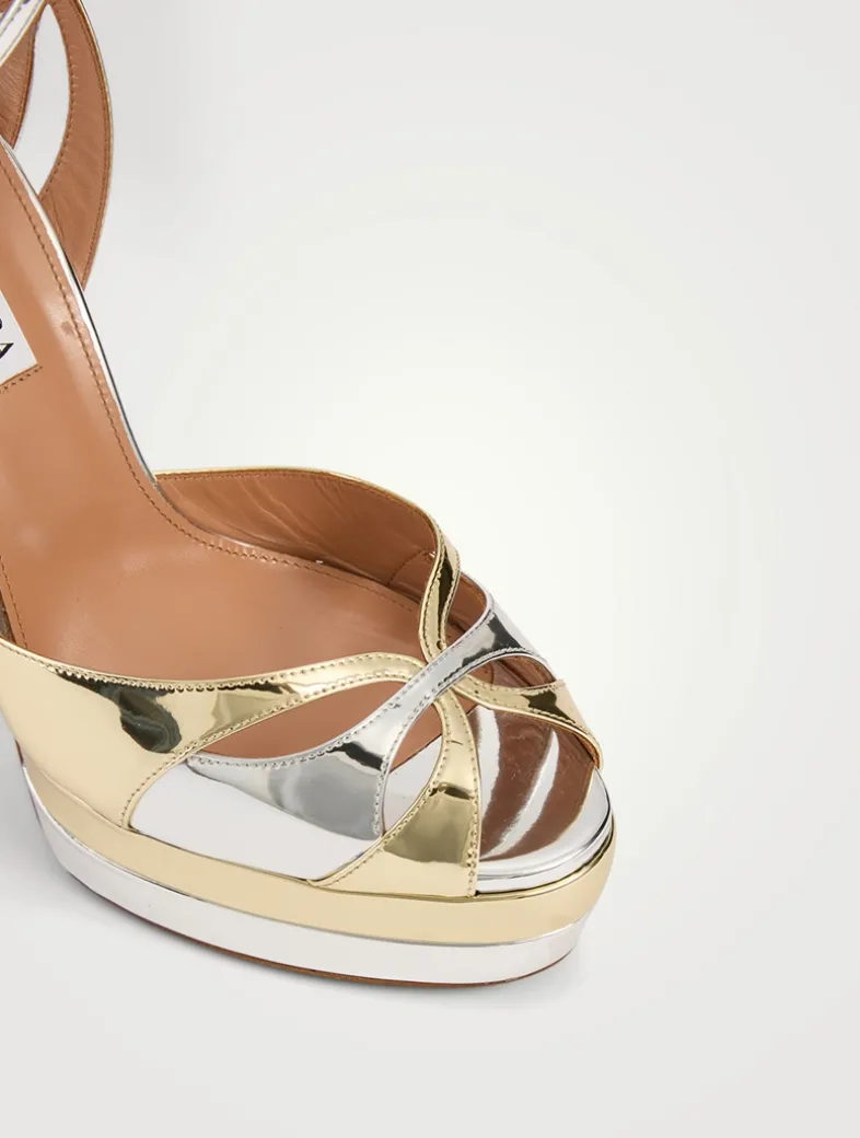 Moves Metallic Platform Sandals