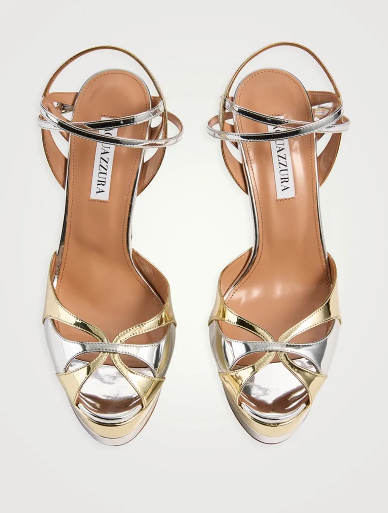 Moves Metallic Platform Sandals
