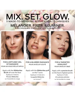 Météorites Light-revealing pearls of powder