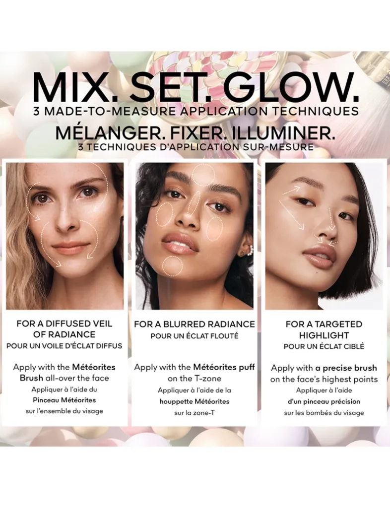 Météorites Light-revealing pearls of powder