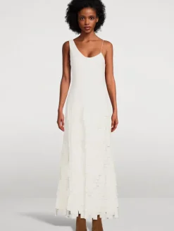 Multi Rectangle Crêpe Maxi Dress