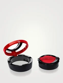 My Armani-To-Go Red Cushion Malachite Foundation Case