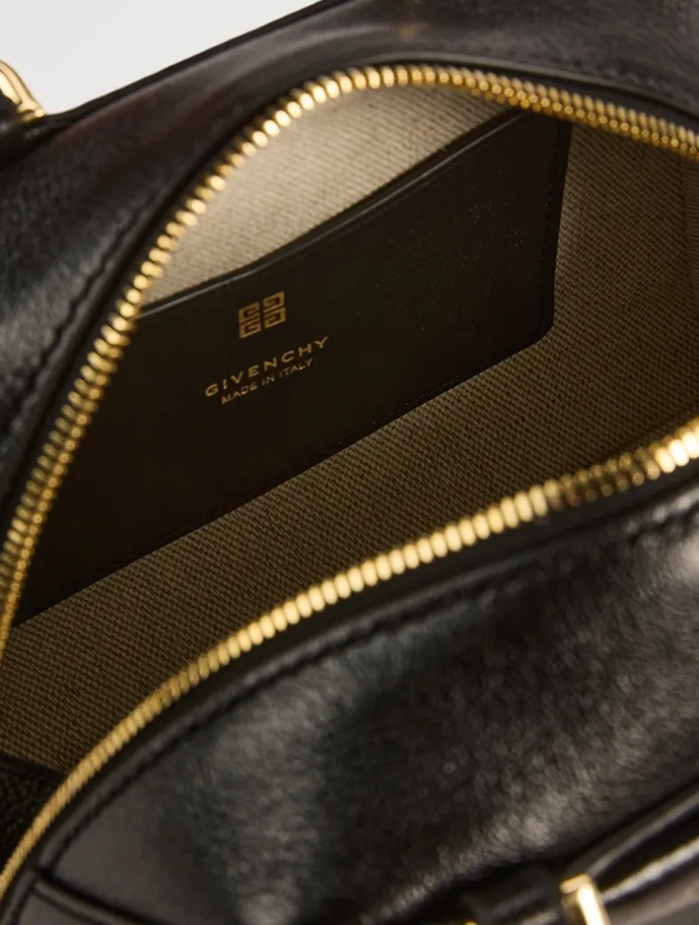 Nano Antigona Cube Leather Bag