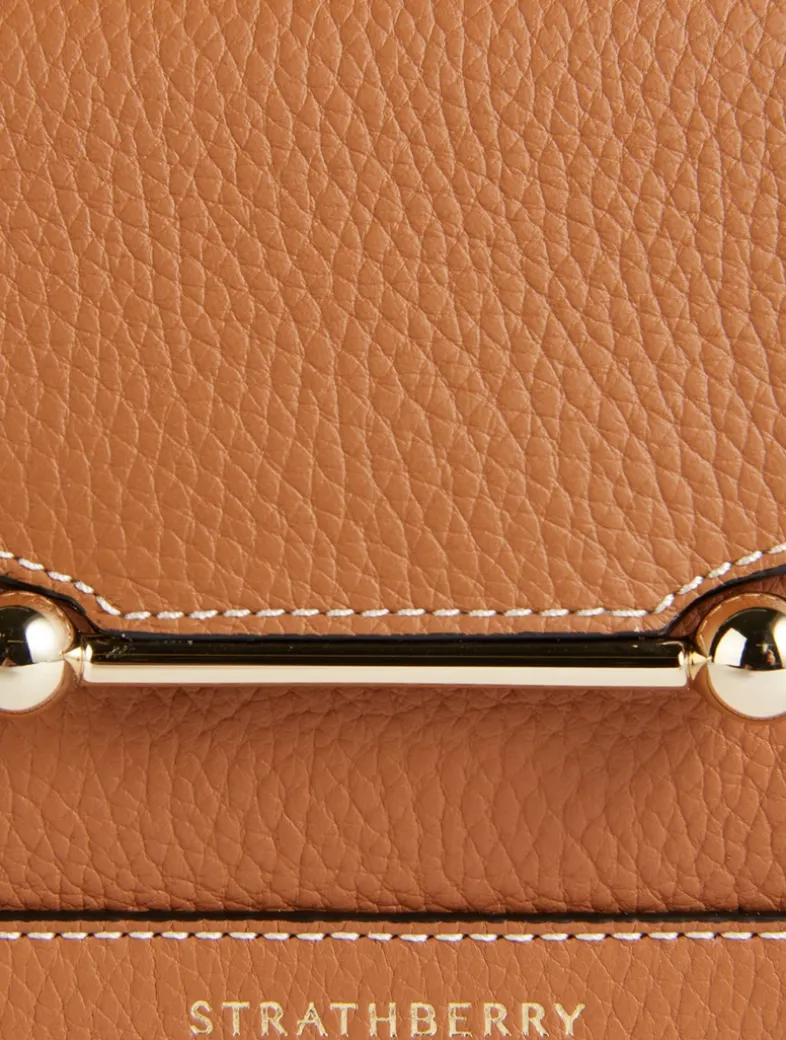 Nano Mosaic Leather Top Handle Bag