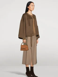 Nano Mosaic Leather Top Handle Bag