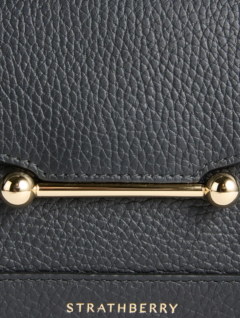 Nano Mosaic Leather Top Handle Bag