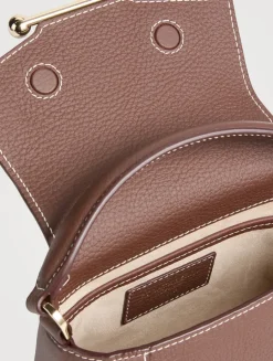 Nano Mosaic Leather Top Handle Bag