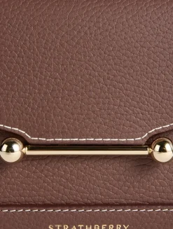 Nano Mosaic Leather Top Handle Bag