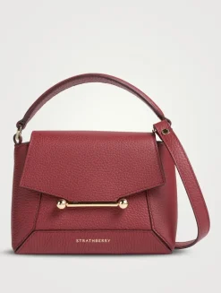 Nano Mosaic Leather Top Handle Bag