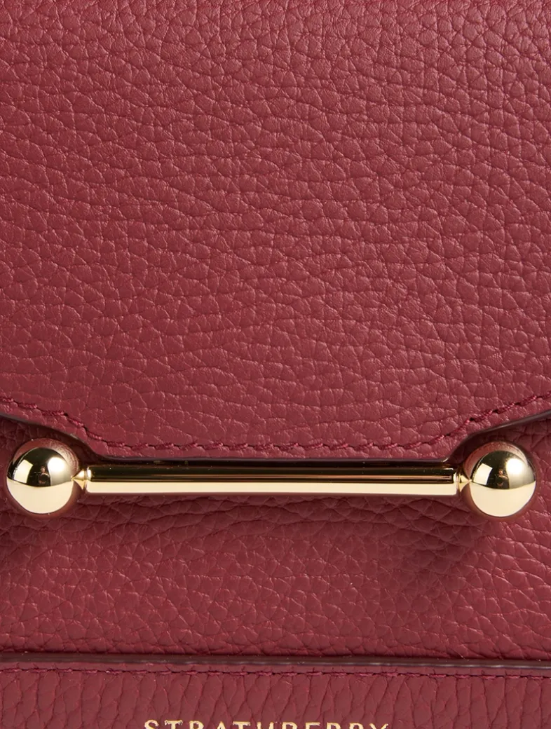 Nano Mosaic Leather Top Handle Bag