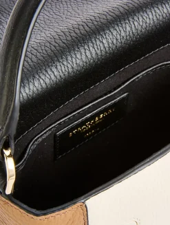 Nano Mosaic Leather Top Handle Bag