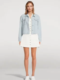 Natalia Cropped Denim Jacket