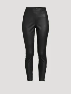Navi Leather Leggings