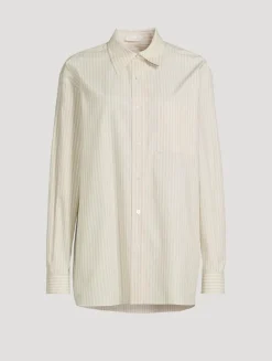 Nesson Organic Cotton Shirt In Stripe Print