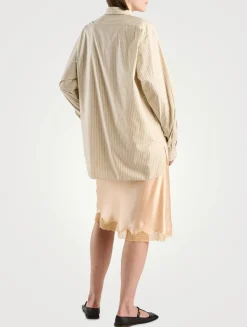 Nesson Organic Cotton Shirt In Stripe Print