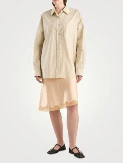 Nesson Organic Cotton Shirt In Stripe Print