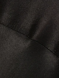 Nora Lace-Up Satin Maxi Dress