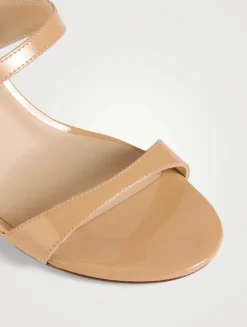 Nudist Patent Leather Mules