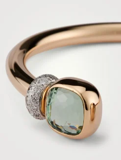 Nudo 18K Rose Gold Bracelet With Prasiolite And Diamonds