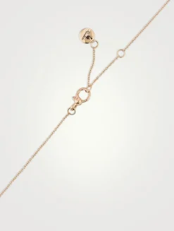 Nudo Mini 18K Rose Gold And White Gold Pendant Necklace With Sky Blue Topaz And Diamonds