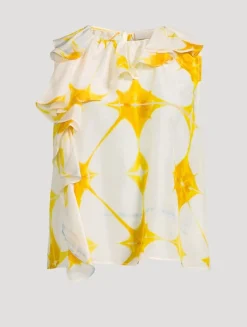 Nya Printed Silk Blouse