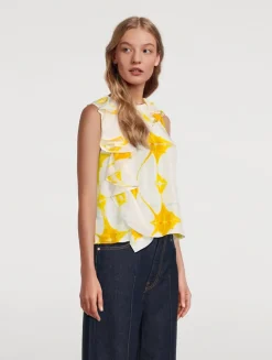 Nya Printed Silk Blouse