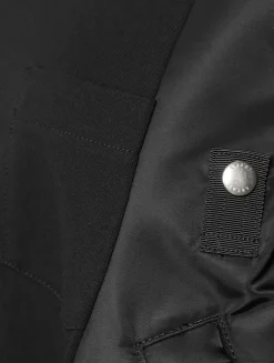 Nylon Twill Mix Sweatshirt