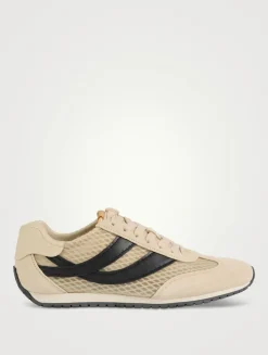 Oasis Mesh And Suede Sneakers